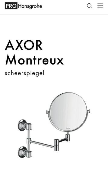 Axor Montreux Hansgrohe scheerspiegel chroom. Nieuwprijs 361 beschikbaar voor biedingen