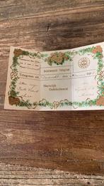 Telegram uit 1928 en kleuterzorg 1952, Ophalen