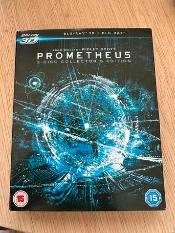 Prometheus 3D bluray + Blu Ray (incl. Slipcover) beschikbaar voor biedingen