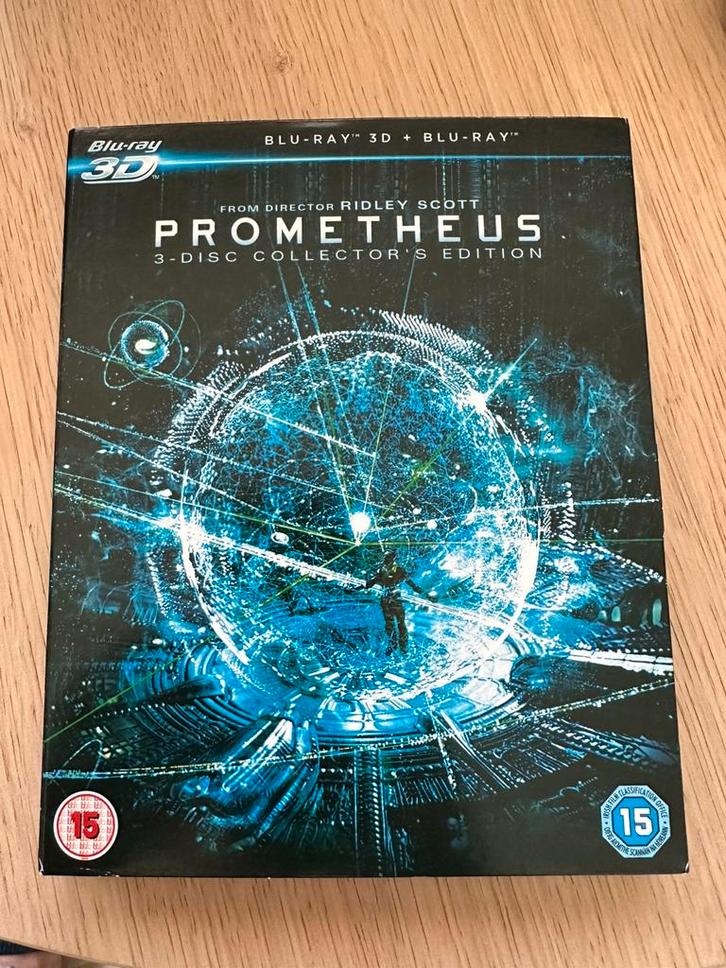 Prometheus 3D bluray + Blu Ray (incl. Slipcover), Cd's en Dvd's, Blu-ray, Zo goed als nieuw, Science Fiction en Fantasy, 3D, Ophalen of Verzenden