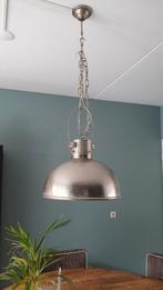 Twee stoere metalen industriële hanglampen, Huis en Inrichting, Lampen | Hanglampen, Ophalen, Zo goed als nieuw, Metaal, Minder dan 50 cm