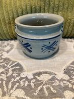 Blauw aardewerk boterpotje (131024), Antiek en Kunst, Ophalen of Verzenden