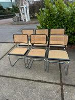 6 x Cesca webbing stoel, Marcel Breuer, thonet, buisframe, Huis en Inrichting, Stoelen, Ophalen, Zwart, Vijf, Zes of meer stoelen