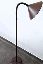 vintage bruin metalen staande lamp uplight retro jaren 70, Huis en Inrichting, Lampen | Vloerlampen, Ophalen, Gebruikt, Vintage