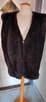 Trendy nep bont bodywarmer donkerbruin  houtje touwtje zgan, Kleding | Dames, Ophalen of Verzenden, Zo goed als nieuw, Maat 46/48 (XL) of groter