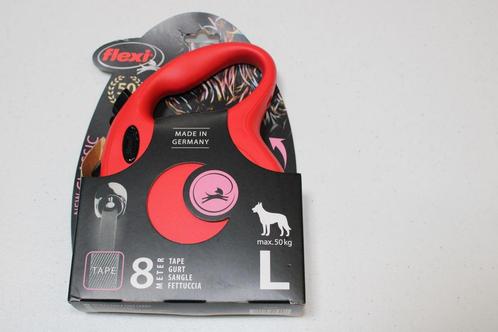 Flexi TAPE classic L 8m max 50KG rood, Dieren en Toebehoren, Hondenriemen, Nieuw, Hondenriem, Ophalen of Verzenden