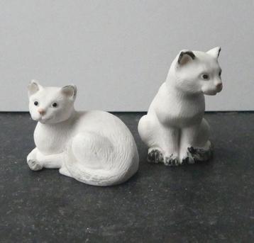 Suzie Marsh poezenbeeldjes kat poes beeldjes wit beschikbaar voor biedingen