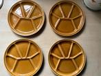 Vintage gourmet/fondueborden van Gien, Huis en Inrichting, Keuken | Servies, Keramiek, Ophalen of Verzenden, Zo goed als nieuw