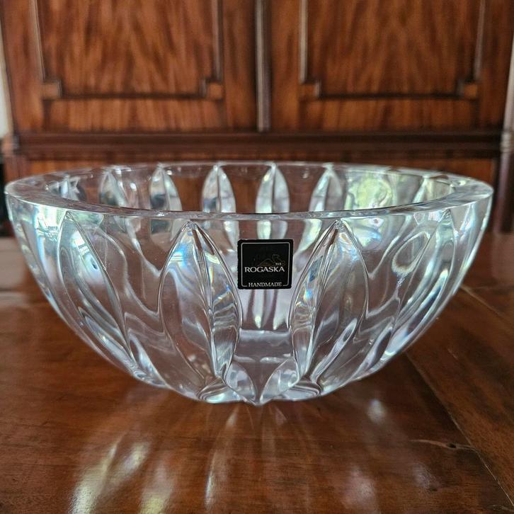 Grote schaal Rogaška kristal, Antiek en Kunst, Antiek | Glas en Kristal, Ophalen of Verzenden