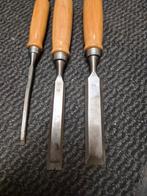 3x nieuw steekbeitel 24 mm 18 mm en 6 mm, Ophalen, Nieuw