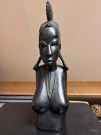 Houten buste, handgesneden, Antiek en Kunst, Kunst | Beelden en Houtsnijwerken, Ophalen of Verzenden