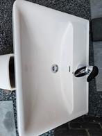 €10 Laufen pro wasbak 66  52 cm met stop en mengkraan., Huis en Inrichting, Badkamer | Badkamermeubels, Ophalen, Gebruikt, Minder dan 100 cm
