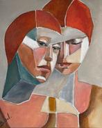 Schilderij titel enjoy together, Ophalen of Verzenden