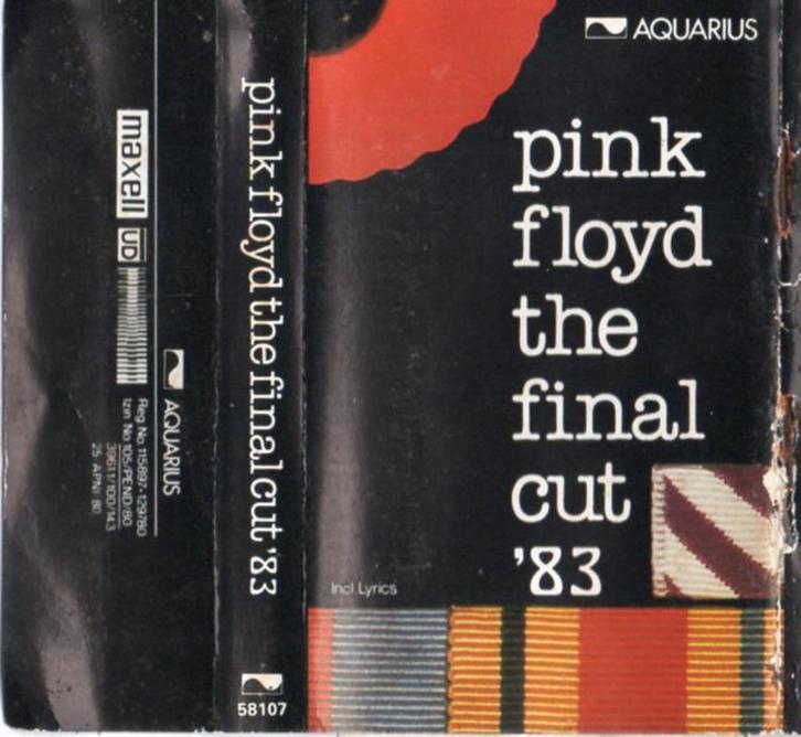 Pink Floyd The Final Cut Cassette Zeldzame Indonesia Bootleg, Cd's en Dvd's, Cassettebandjes, Zo goed als nieuw, Origineel, Rock en Metal
