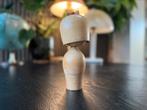 Vintage Japanse Kokeshi pop – 22 cm hoog, handbeschilderd, Ophalen of Verzenden, Overige typen