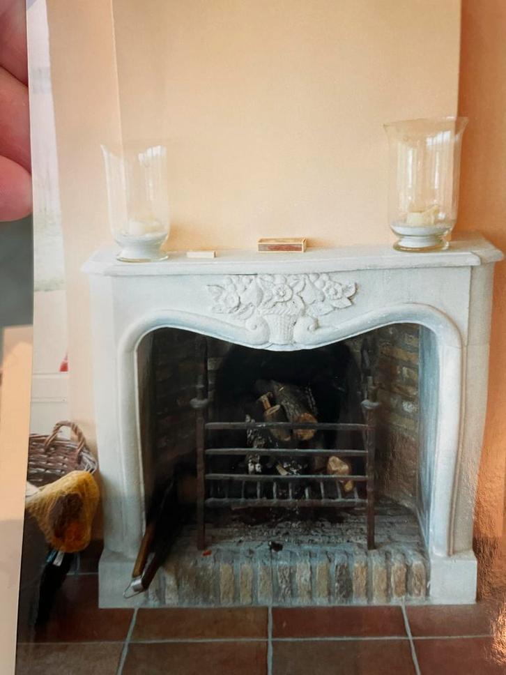 Open haard omlijsting met accessoires, Huis en Inrichting, Haarden, Gebruikt, Houthaard, Ophalen