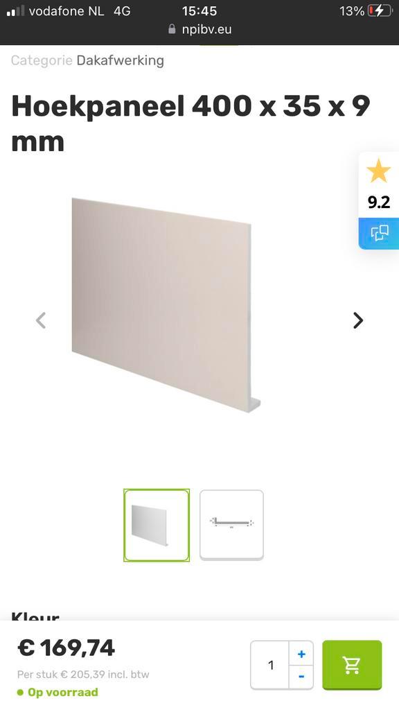 Hardschuim chalet dakranden Gevelbekleding- Nieuw helder wit, Doe-het-zelf en Verbouw, Platen en Panelen, Nieuw, Overige materialen