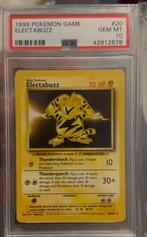 Electabuzz PSA 10 Base Set, Hobby en Vrije tijd, Verzamelkaartspellen | Pokémon, Ophalen of Verzenden, Zo goed als nieuw, Losse kaart