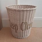 Rotan prullenmand 'Keep Clean', Ophalen of Verzenden, Zo goed als nieuw, Rond, Riet