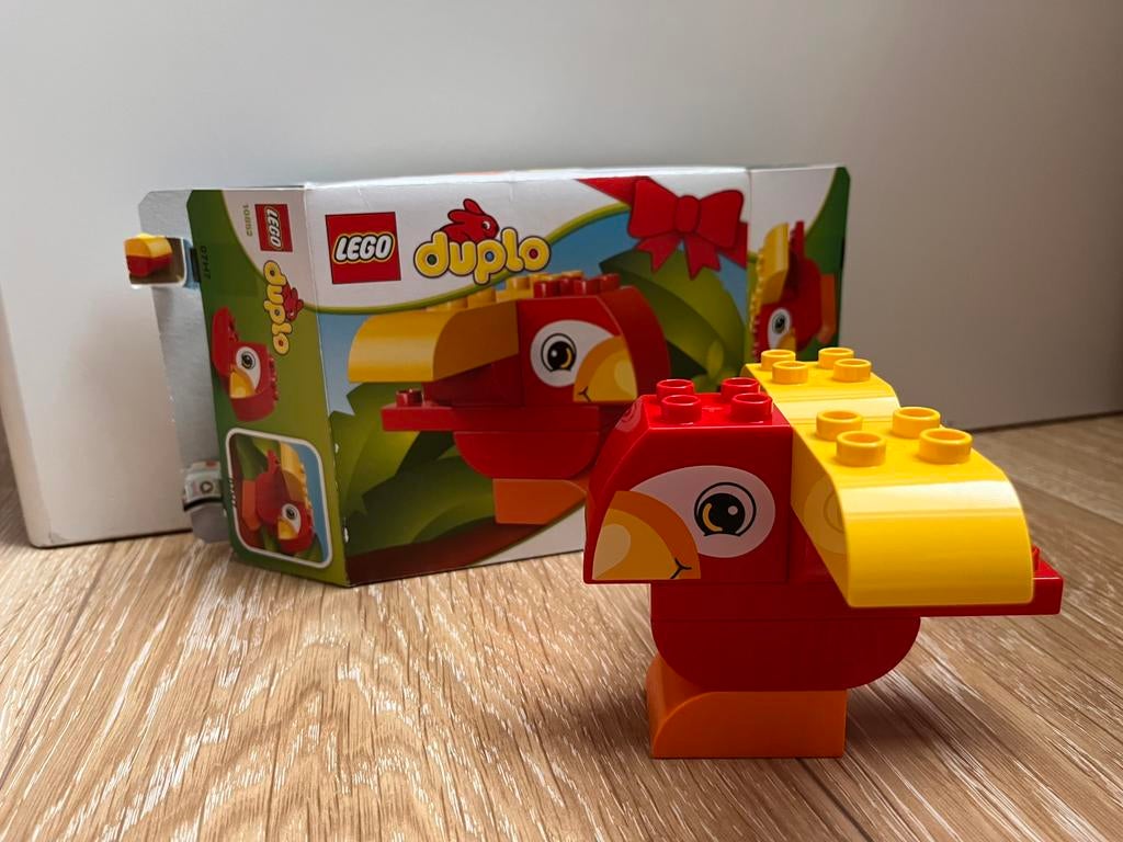 Duplo Vogel papegaai toekan met doos 10852 dier, Kinderen en Baby's, Speelgoed | Duplo en Lego, Ophalen of Verzenden, Zo goed als nieuw