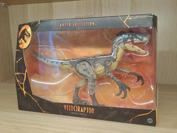 Jurassic World Amber Collection JPIII Velociraptor met doos beschikbaar voor biedingen