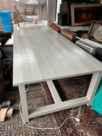 Grote houten whitewash eetkamertafel / vergadertafel, Huis en Inrichting, Tafels | Eettafels, Ophalen, 100 tot 150 cm, 200 cm of meer