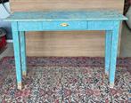 Sidetable Ibiza boho bladgoud, 100 tot 150 cm, Ophalen of Verzenden, Zo goed als nieuw, Overige houtsoorten