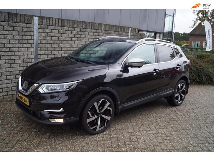 Nissan Qashqai 1.3 DIG-T Tekna + Panodak Luxe Leder Stoelver, Auto's, Nissan, Bedrijf, Te koop, Qashqai, 360° camera, ABS, Achteruitrijcamera