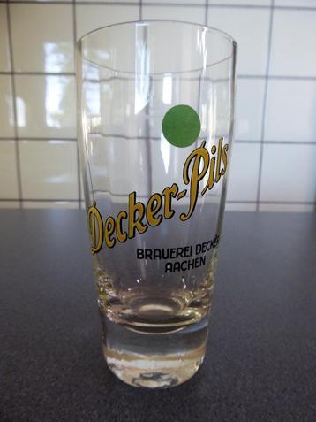 oud bier glas van Brauerei Decker Aachen (Aken) beschikbaar voor biedingen