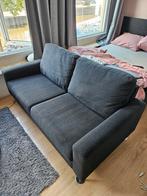 Mooie 2-zits bank - Donkergrijs, Ophalen, Gebruikt, 150 tot 200 cm, Tweepersoons