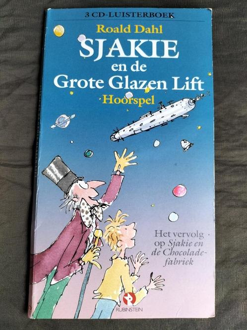 Roald Dahl - Sjakie en de Grote Glazen Lift / hoorspel, Boeken, Luisterboeken, Cd, Kind, Ophalen of Verzenden