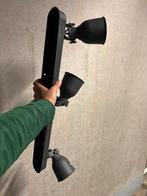 Ikea Hektar Plafondlamp - 3 Spots - Donkergrijs, Ophalen of Verzenden, Zo goed als nieuw, Metaal of Aluminium