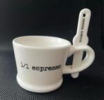 Riviera Maison Espresso Kop met Lepel( 8stuks ), Keramiek, Ophalen of Verzenden, Zo goed als nieuw, Overige stijlen