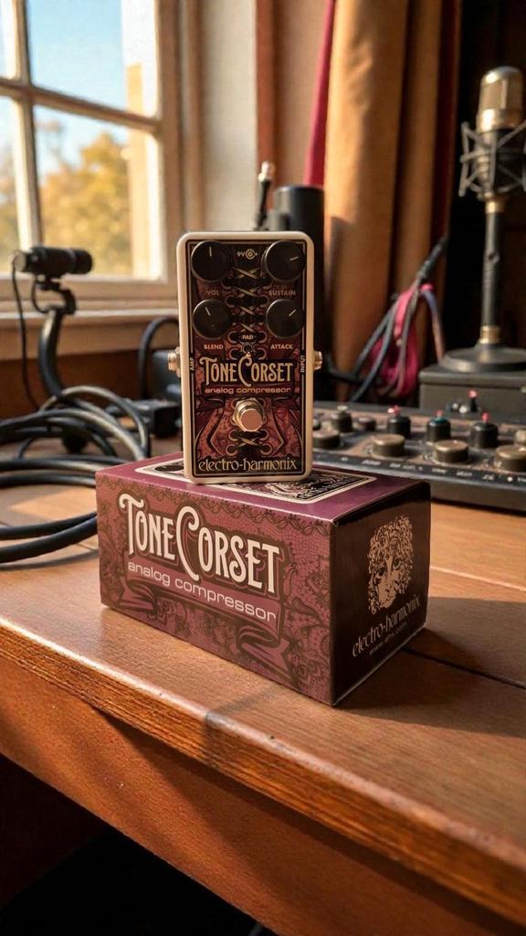 Electro Harmonix Tone Corset Compressor - Gitaar Pedaal, Muziek en Instrumenten, Effecten, Zo goed als nieuw, Compressor, Ophalen of Verzenden