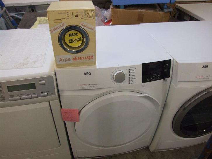 ARPE KAMPEN WITGOED  AEG++warmtepomp droger  0635318715, Witgoed en Apparatuur, Wasdrogers, Zo goed als nieuw, Overige typen, Voorlader