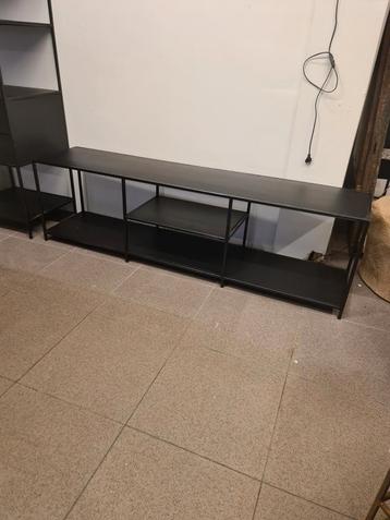 Nieuwe industrieel tv meubel zwart mangohout 180x52x40cm  beschikbaar voor biedingen