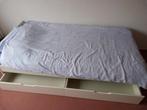 Ikea bed met 2 laden 90 x 200 wit, Ophalen, 85 tot 100 cm, Zo goed als nieuw, Matras