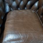 Chesterfield Springvale club fauteuil bruin leer + BEZORGING, Huis en Inrichting, Fauteuils, Gebruikt, ., Ophalen of Verzenden