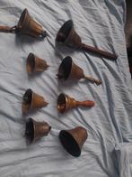 Lotje van 8 messing bellen, Antiek en Kunst, Antiek | Koper en Brons, Ophalen of Verzenden, Koper