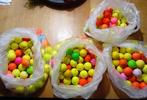 50 gekleurde golfballen, Gebruikt, Bal(len), Ophalen of Verzenden