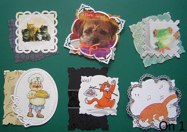 Onderkaartjes om zelf kaarten te maken genummerd, Hobby en Vrije tijd, Kaarten | Zelf maken, Nieuw, Pons of Mal, Overige thema's