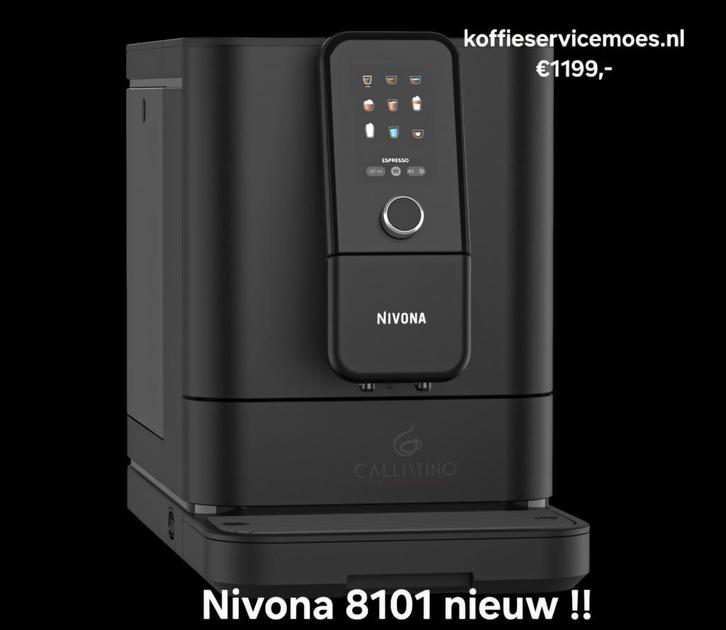 Nivona NICR 8101 nieuw met gratis melkbeker en 1kg koffie, Witgoed en Apparatuur, Koffiezetapparaten, Zo goed als nieuw, Koffiebonen