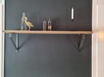 Wandplank industriëel 125 x 19 cm steigerhout, Huis en Inrichting, Woonaccessoires | Wandplanken en Boekenplanken, Ophalen, Zo goed als nieuw
