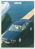 BMW 6-serie 628 635 CSi (E24) brochure/autofolder '85 88 '89, Ophalen of Verzenden, BMW