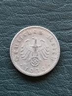 Duitsland 50 reichspfennig 1939 G met hakenkruis, Postzegels en Munten, Ophalen of Verzenden, Duitsland