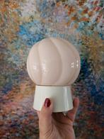 Plafondlamp/plafonniere Thabur roze glas., Huis en Inrichting, Lampen | Plafondlampen, Ophalen of Verzenden, Zo goed als nieuw