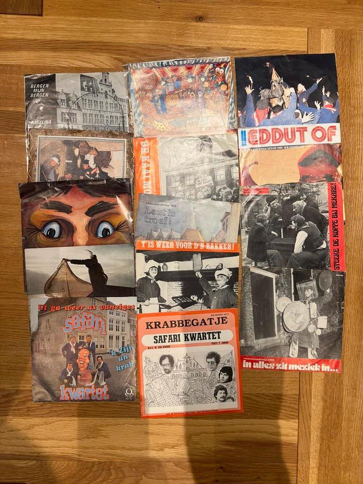 Singeltjes Bergse Vastenavond Bergen op Zoom, Cd's en Dvd's, Vinyl | Wereldmuziek, Zo goed als nieuw, Overige soorten, Overige formaten