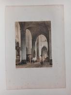 Johannes Bosboom Prent 19e eeuw Kerkinterieur, Verzenden