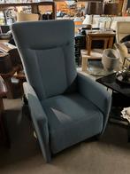 Relaxstoel, in blauwe kleur, Huis en Inrichting, Fauteuils, Ophalen, Gebruikt, 75 tot 100 cm, Stof