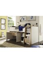 Hoogslaper met uitrolbaar bureau PIERRE incl. goed matras., Ophalen, Hoogslaper of Stapelbed, 180 cm of meer, 100 cm of meer